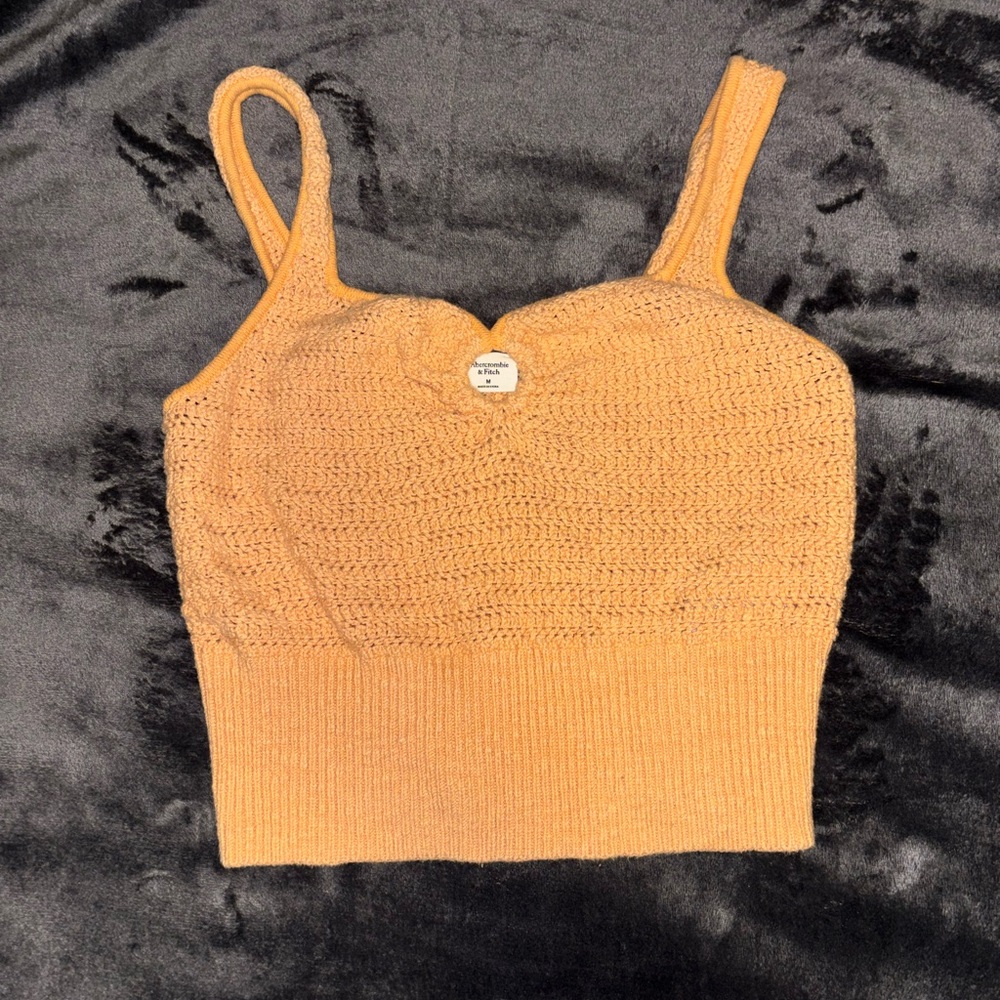 Abercrombie & Fitch Knit Crop Top - Tan